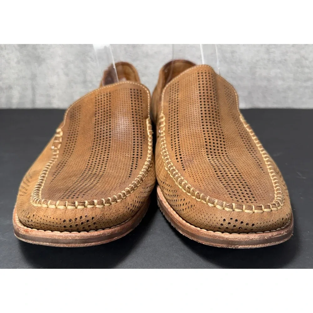 Tommy Bahama Felton Loafers Mens 11.5 Perforated Leather Slip On TFM00228-282